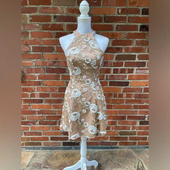 DRESS THE POPULATION 'ABBIE' SEQUIN FIT & FLARE DRESS sz XS - Picture 2 of 7